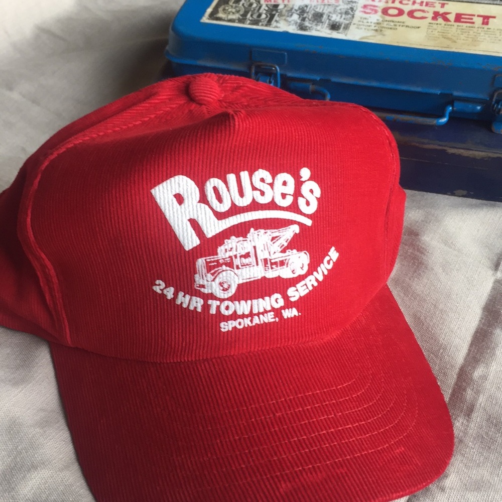 Vintage Rouse’s Towing corduroy hat, Spokane WA